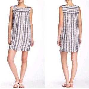 Max Studio Sleeveless Cotton Stripped Shift Dress